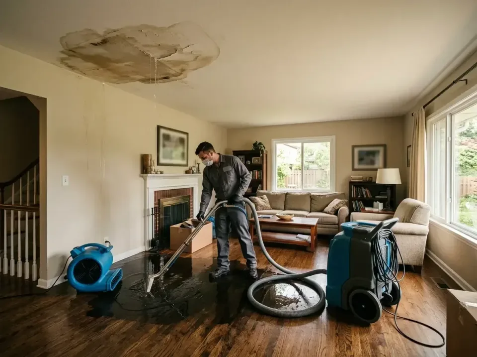 attic-pipe-burst-ceiling-drip-008 — frequently asked questions, Water Damage Restoration & Carpet Care in Western Springs, IL